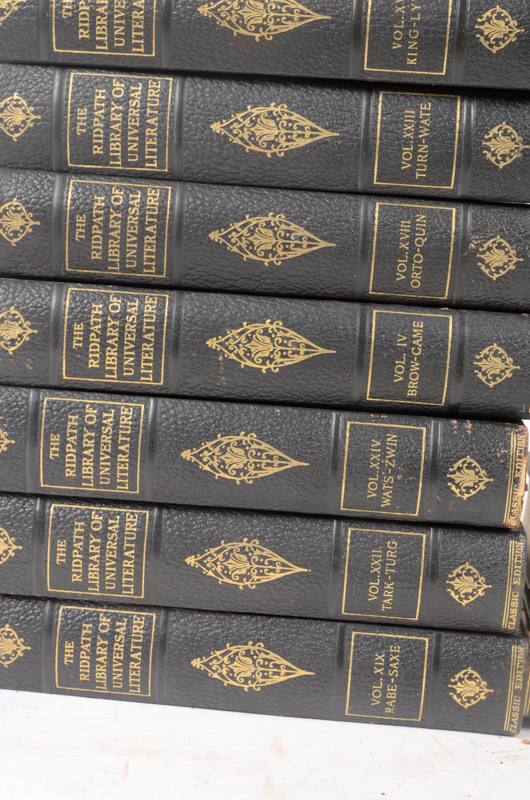 Twenty-Three Volumes of "The Ridpath Library of Universal Literature"