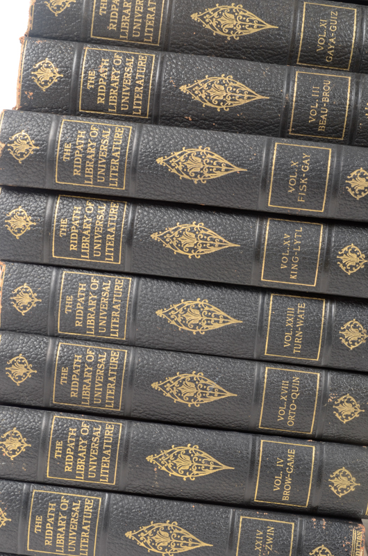 Twenty-Three Volumes of "The Ridpath Library of Universal Literature"