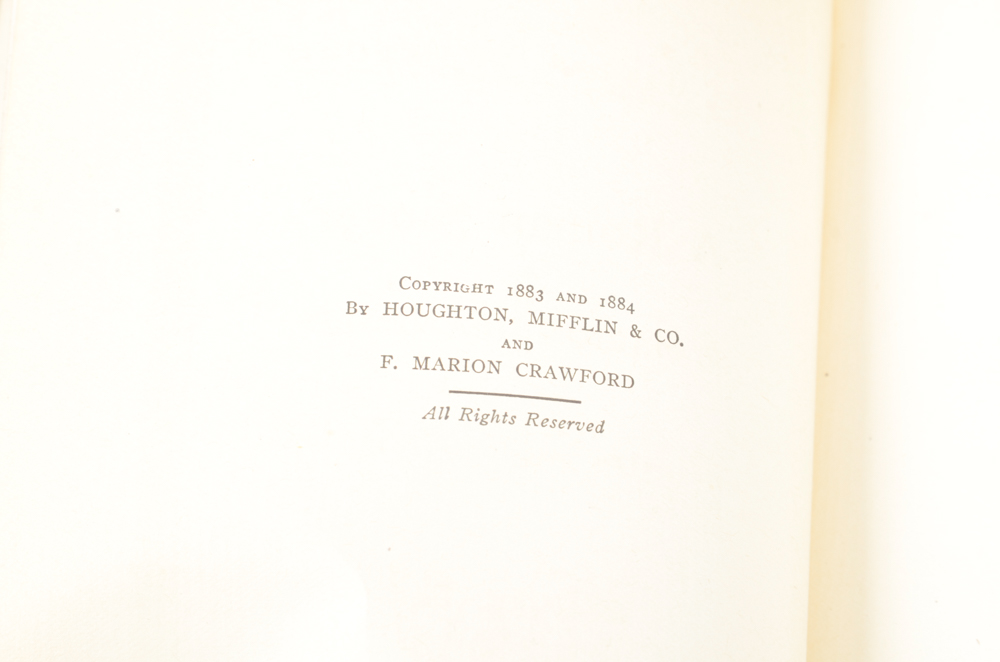 The Novels of F. Marion Crawford 22 Volumes