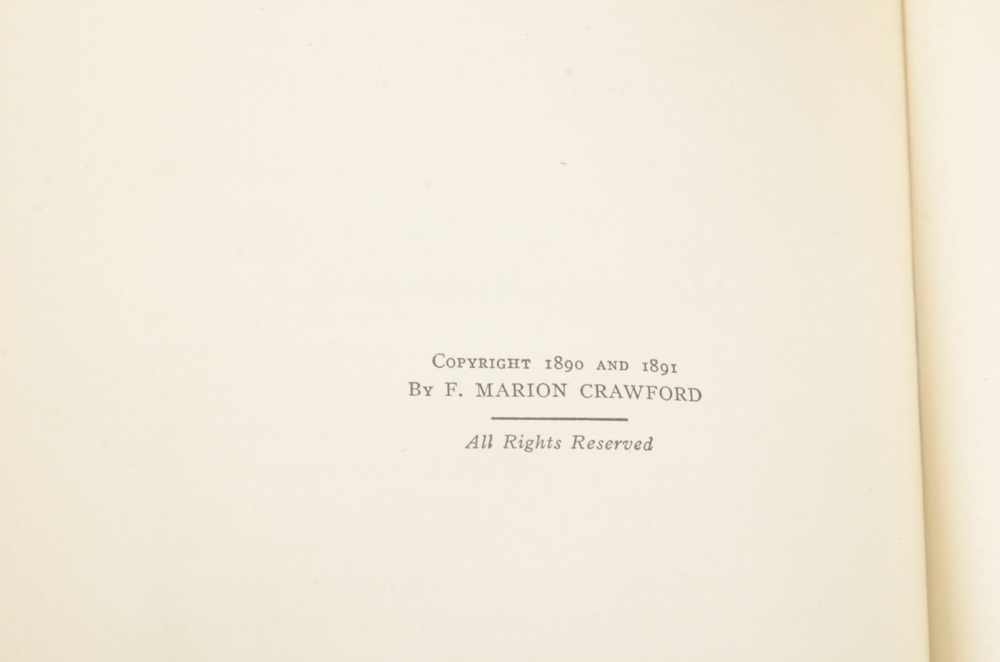 The Novels of F. Marion Crawford 22 Volumes