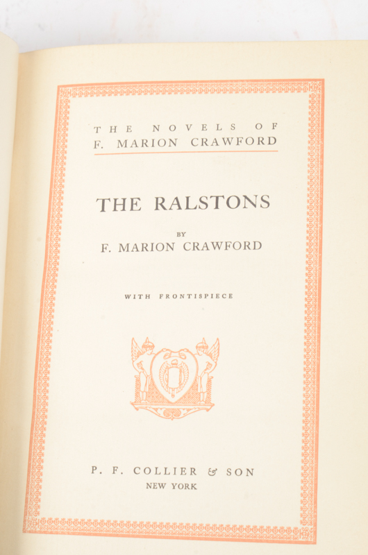 The Novels of F. Marion Crawford 22 Volumes