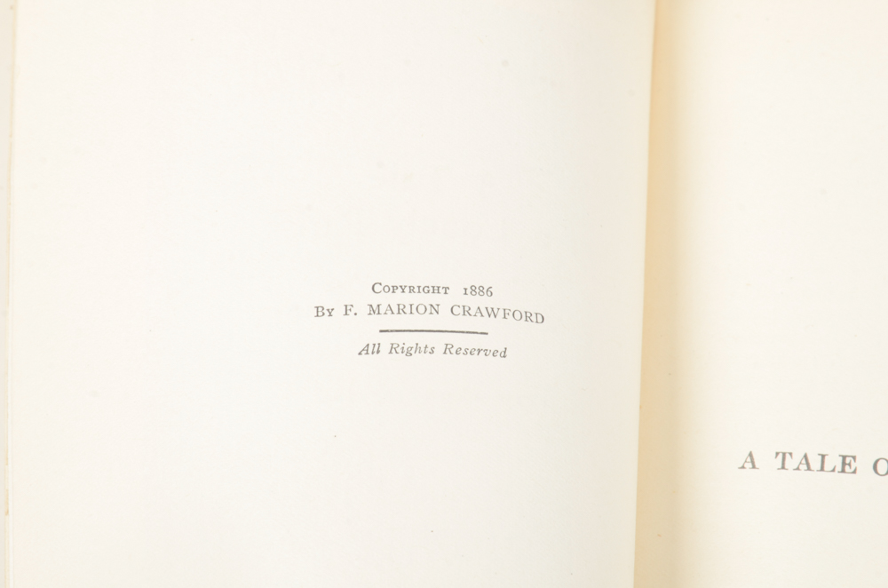 The Novels of F. Marion Crawford 22 Volumes