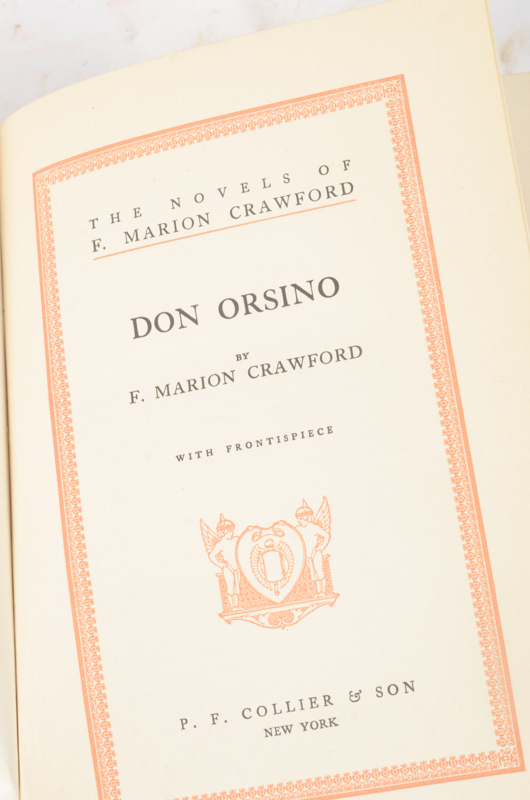 The Novels of F. Marion Crawford 22 Volumes