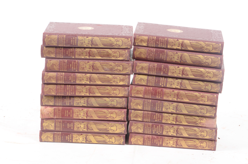 1928 Eighteen Volumes of Columbia University Course in Literature