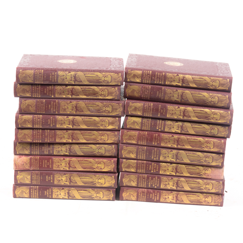 1928 Eighteen Volumes of Columbia University Course in Literature