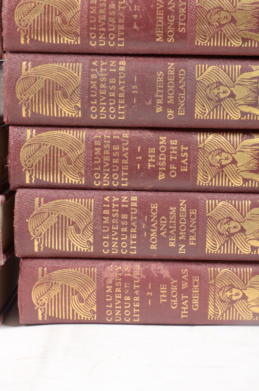 1928 Eighteen Volumes of Columbia University Course in Literature