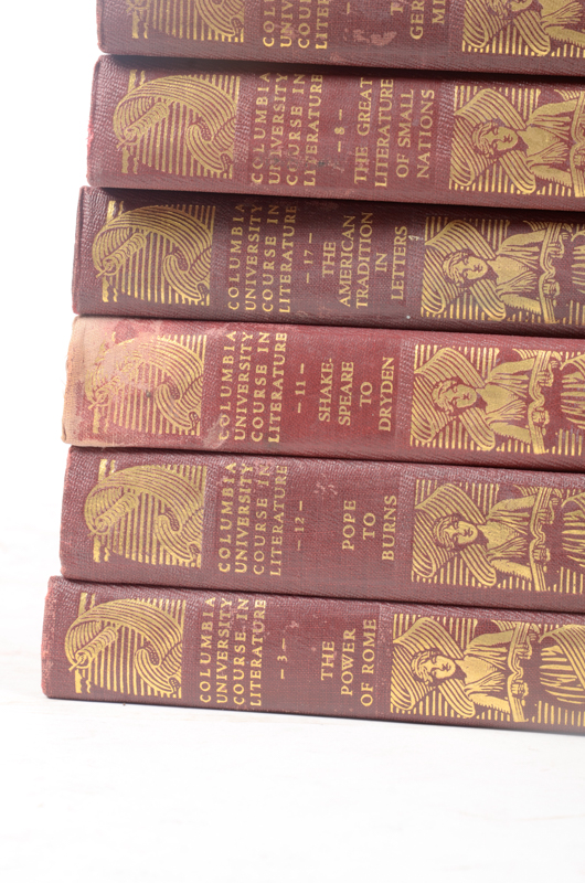 1928 Eighteen Volumes of Columbia University Course in Literature