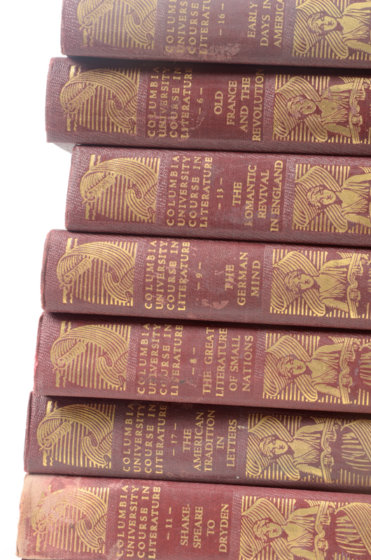 1928 Eighteen Volumes of Columbia University Course in Literature