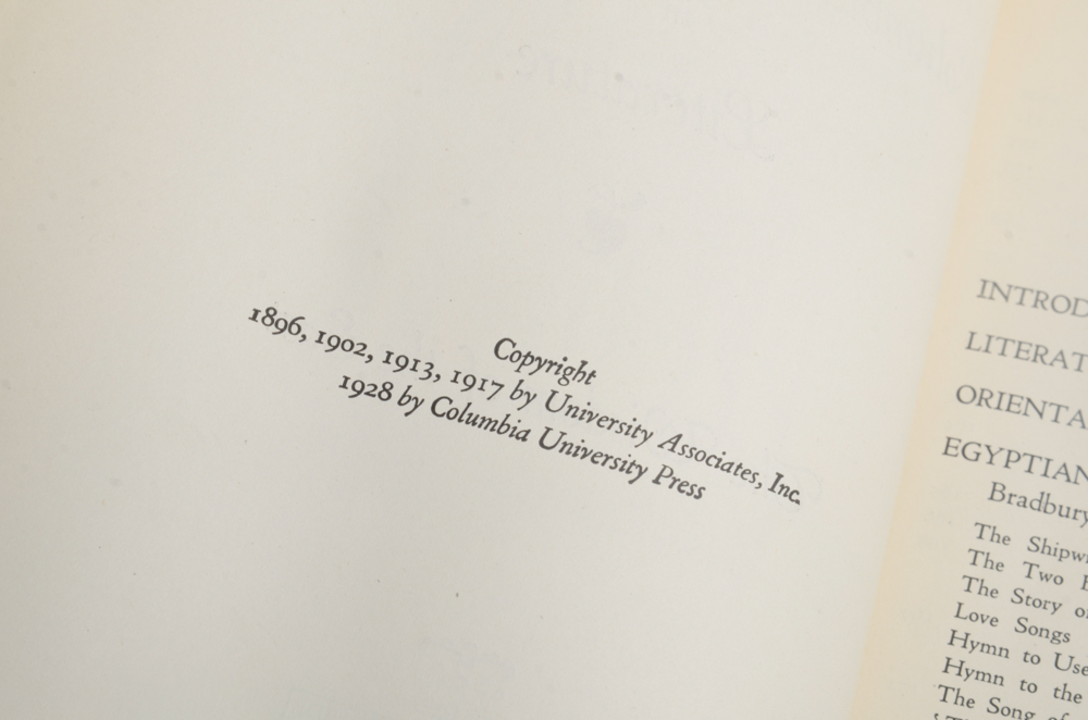 1928 Eighteen Volumes of Columbia University Course in Literature
