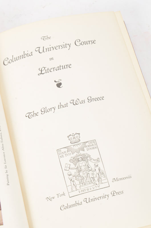 1928 Eighteen Volumes of Columbia University Course in Literature