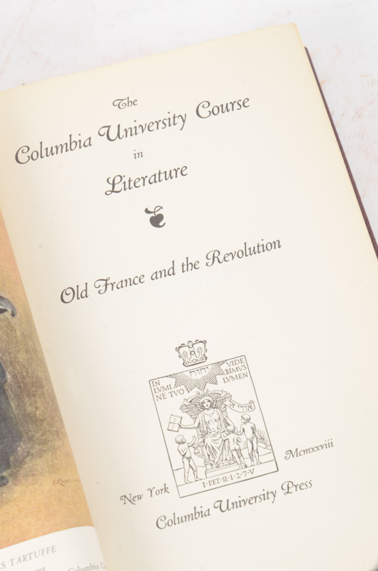 1928 Eighteen Volumes of Columbia University Course in Literature