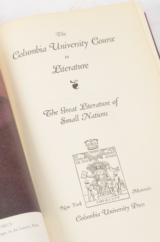 1928 Eighteen Volumes of Columbia University Course in Literature