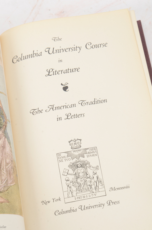 1928 Eighteen Volumes of Columbia University Course in Literature