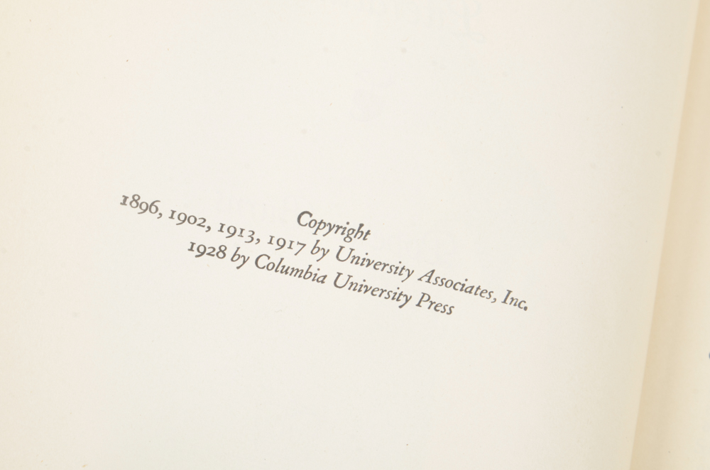 1928 Eighteen Volumes of Columbia University Course in Literature