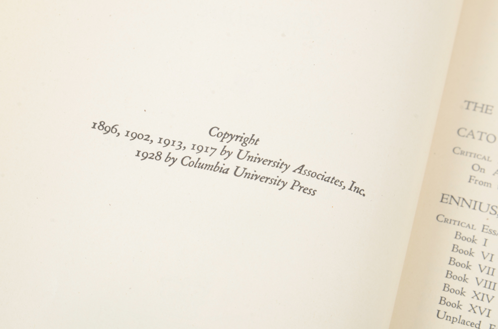 1928 Eighteen Volumes of Columbia University Course in Literature
