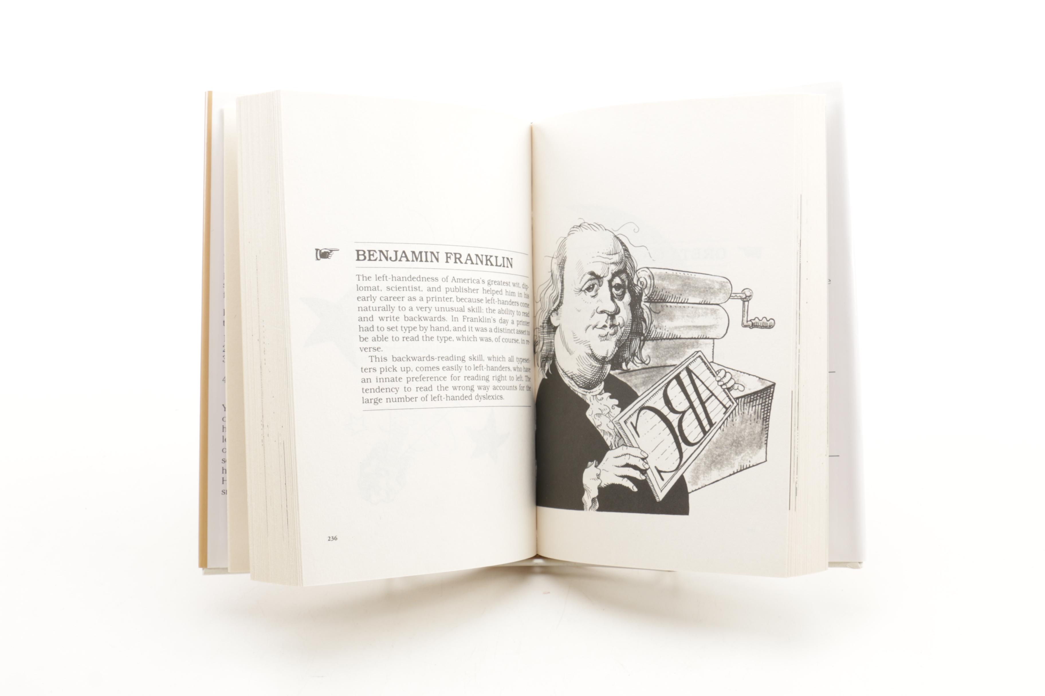 Books Including Autobiographies and Left-Handedness