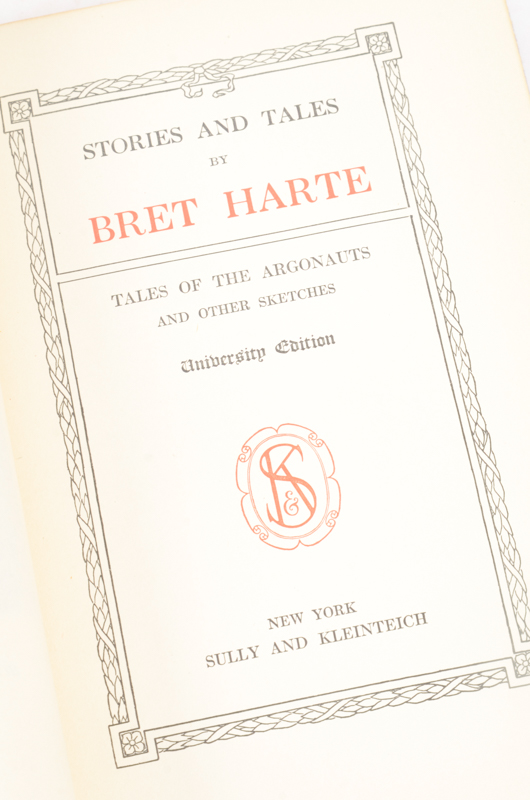 Early 20th Century Collection of Works by Bret Harte and William Makepeace Thackeray