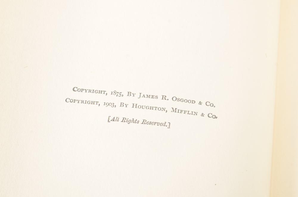 Early 20th Century Collection of Works by Bret Harte and William Makepeace Thackeray