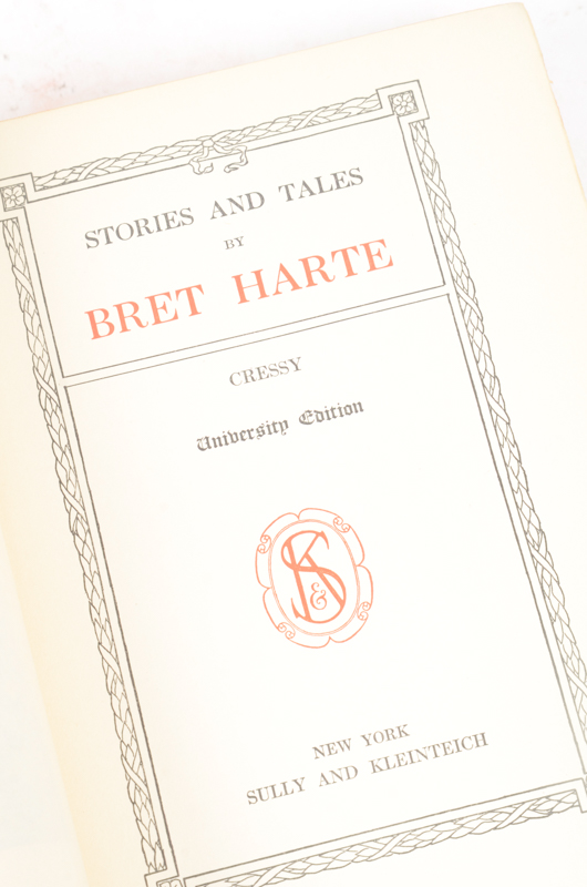 Early 20th Century Collection of Works by Bret Harte and William Makepeace Thackeray