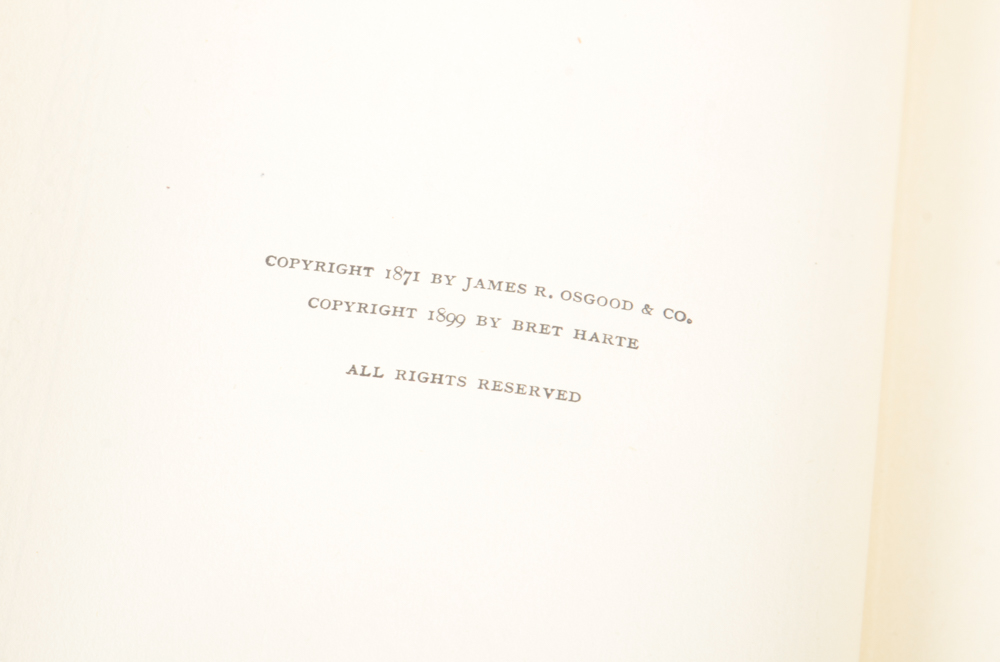 Early 20th Century Collection of Works by Bret Harte and William Makepeace Thackeray