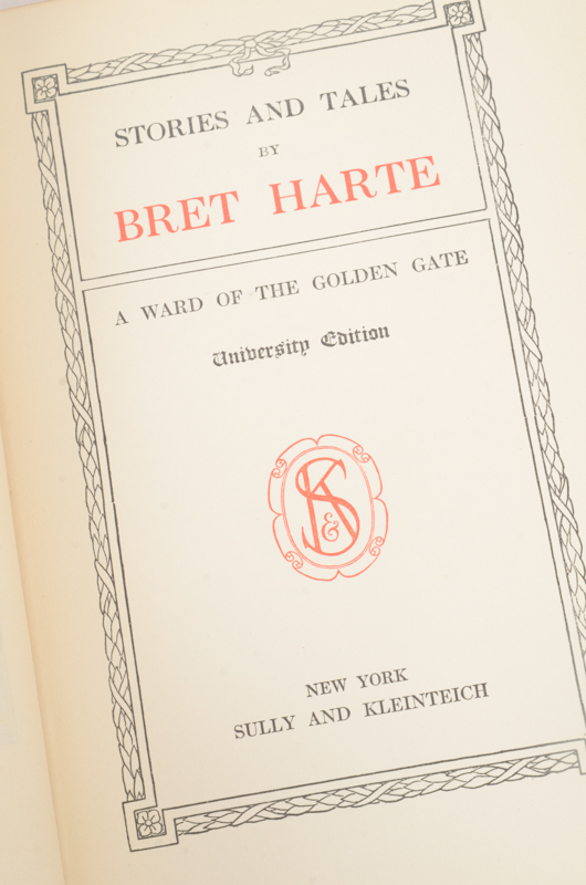 Early 20th Century Collection of Works by Bret Harte and William Makepeace Thackeray