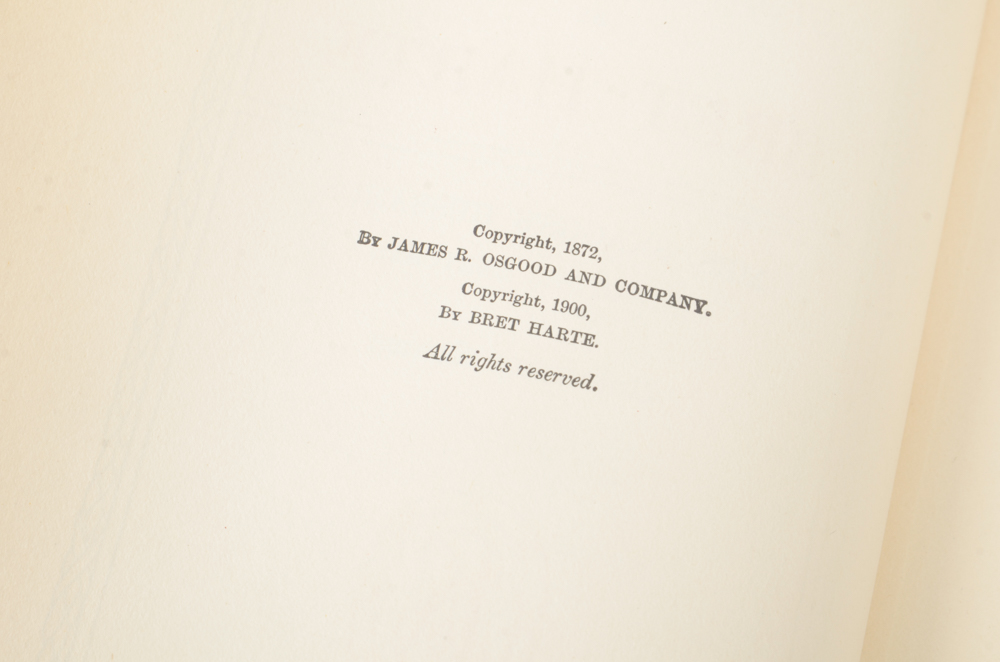 Early 20th Century Collection of Works by Bret Harte and William Makepeace Thackeray