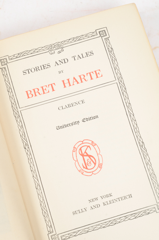 Early 20th Century Collection of Works by Bret Harte and William Makepeace Thackeray