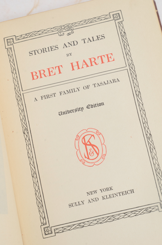 Early 20th Century Collection of Works by Bret Harte and William Makepeace Thackeray