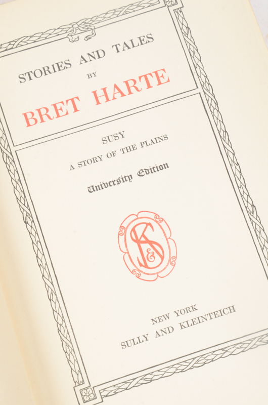 Early 20th Century Collection of Works by Bret Harte and William Makepeace Thackeray