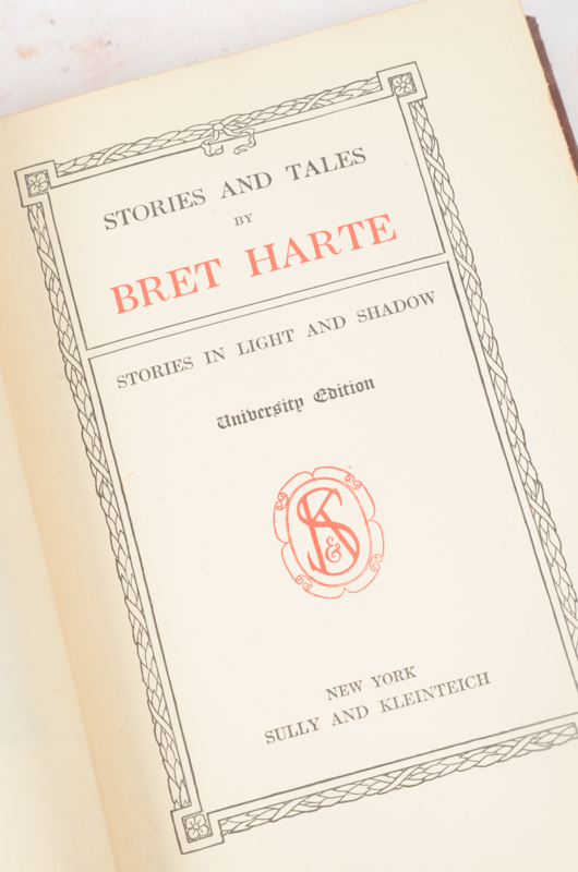 Early 20th Century Collection of Works by Bret Harte and William Makepeace Thackeray