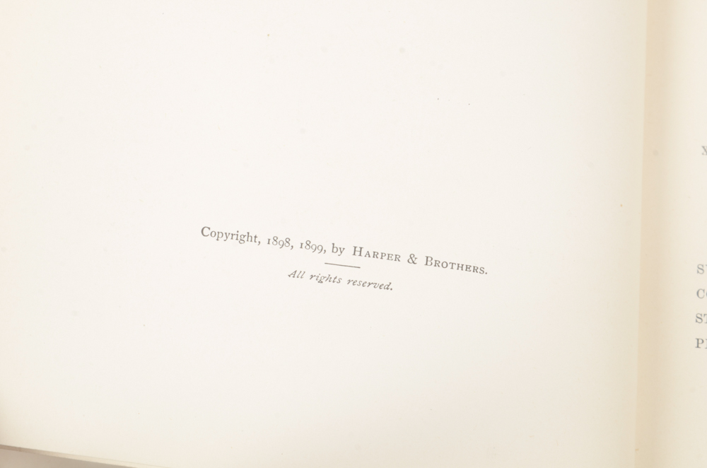 Early 20th Century Collection of Works by Bret Harte and William Makepeace Thackeray
