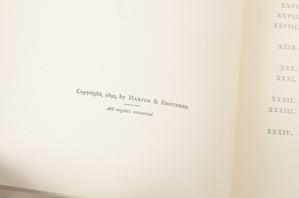 Early 20th Century Collection of Works by Bret Harte and William Makepeace Thackeray