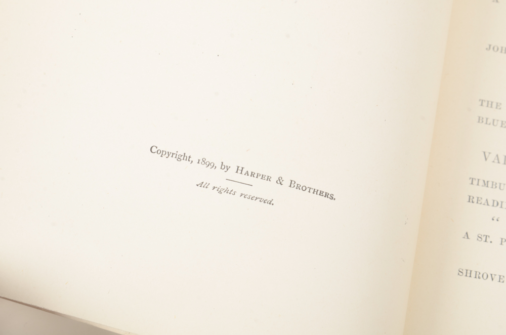 Early 20th Century Collection of Works by Bret Harte and William Makepeace Thackeray
