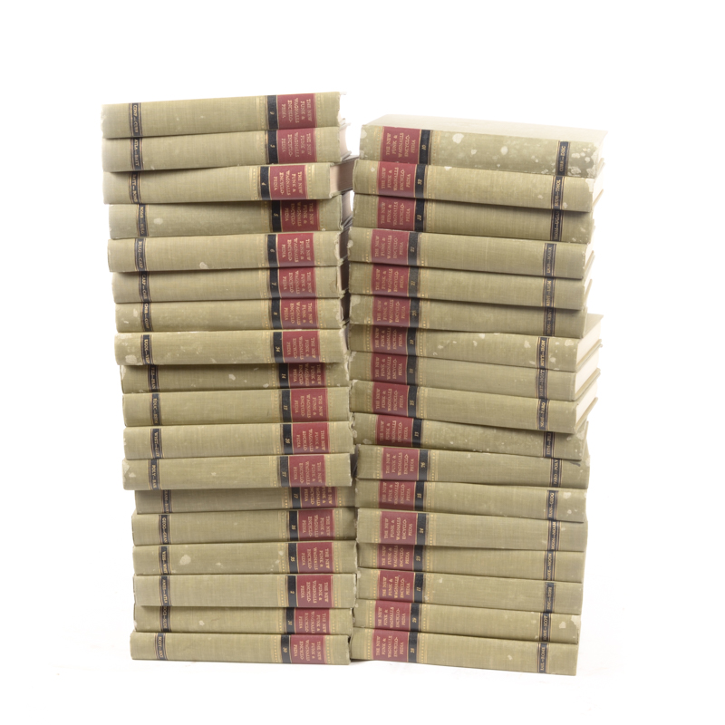 1954 New York Funk & Wagnalls Encyclopedia 35 Volume Set