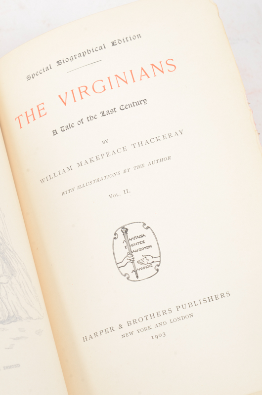 Early 20th Century Collection of Works by Bret Harte and William Makepeace Thackeray