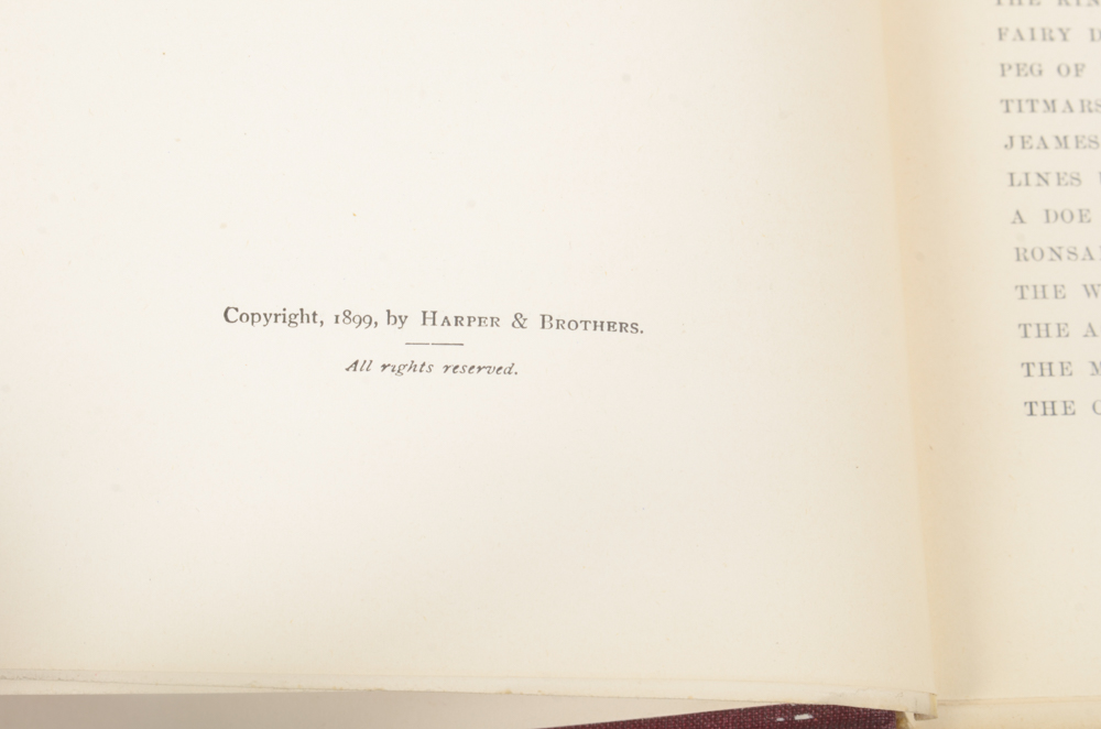 Early 20th Century Collection of Works by Bret Harte and William Makepeace Thackeray