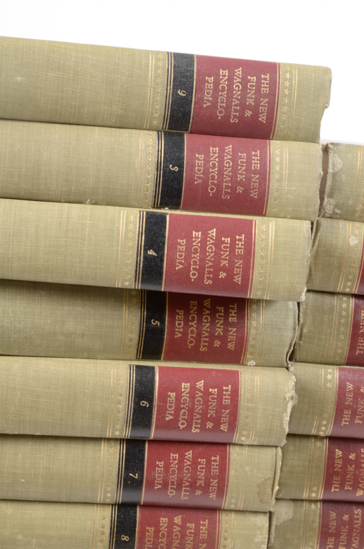 1954 New York Funk & Wagnalls Encyclopedia 35 Volume Set