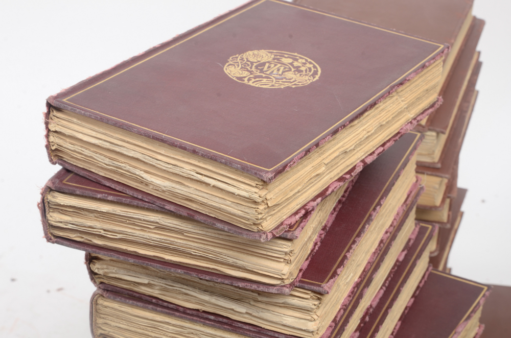 Early 20th Century Collection of Works by Bret Harte and William Makepeace Thackeray