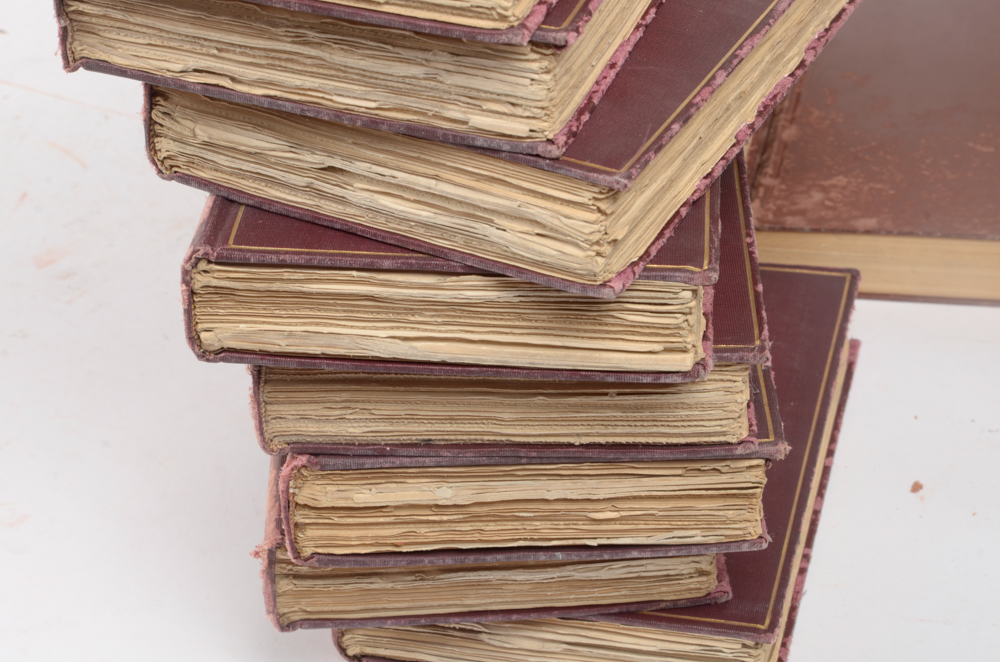 Early 20th Century Collection of Works by Bret Harte and William Makepeace Thackeray