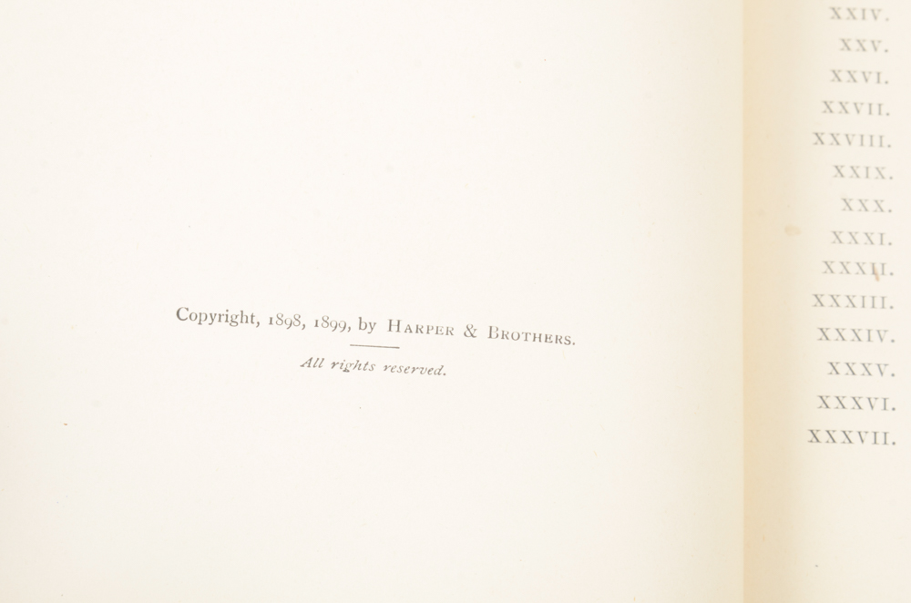 Antique Special Biographical Editions of Assorted Fiction by William Makepeace Thackeray including Contributions to "Vanity Fair" and "Punch" Magazines