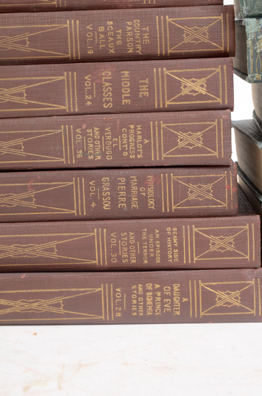 Collection of Works by John L. Stoddard, Honoré De Balzac and William Cowper Brann