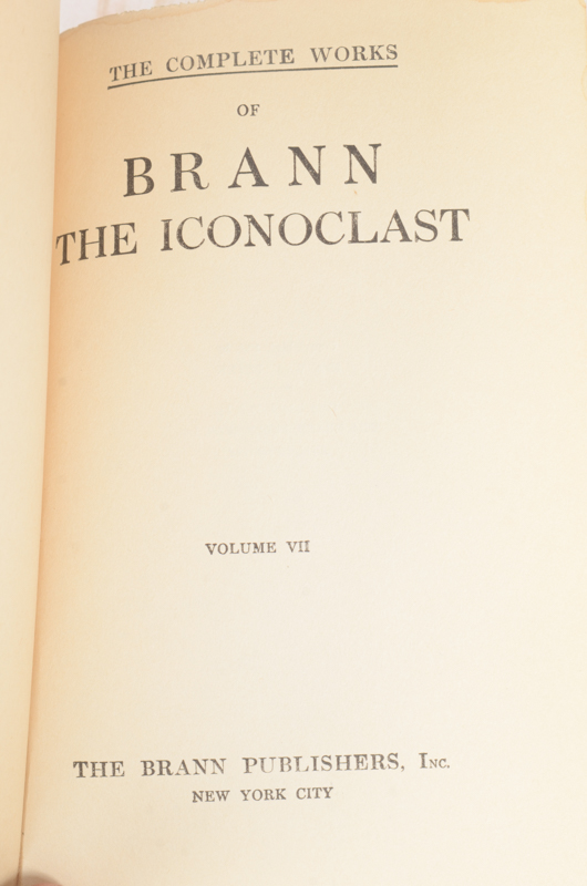 Collection of Works by John L. Stoddard, Honoré De Balzac and William Cowper Brann
