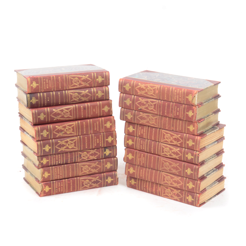 1899-1900 Sixteen Volume Set of Luise Mühlbach Historical Fiction Books