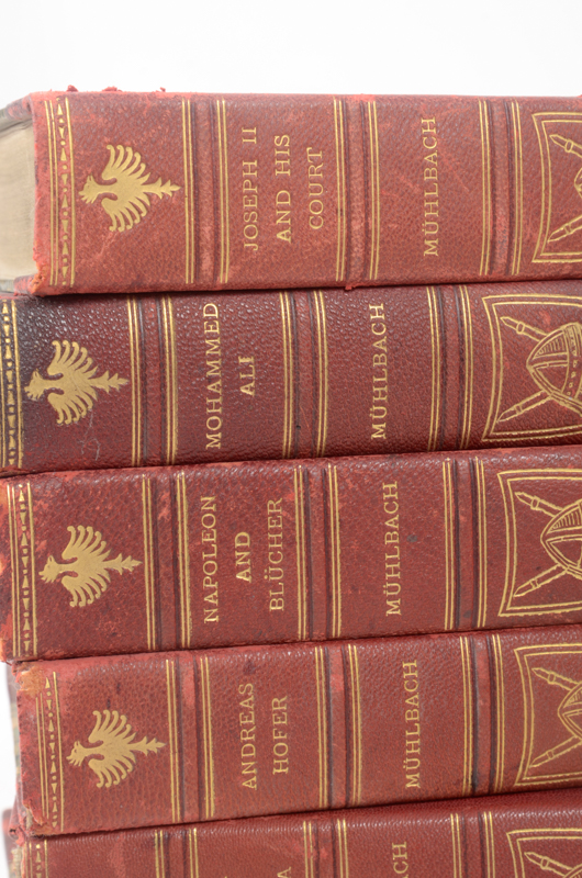 1899-1900 Sixteen Volume Set of Luise Mühlbach Historical Fiction Books