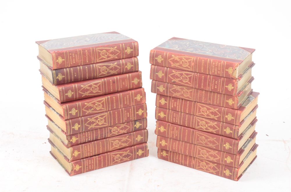 1899-1900 Sixteen Volume Set of Luise Mühlbach Historical Fiction Books