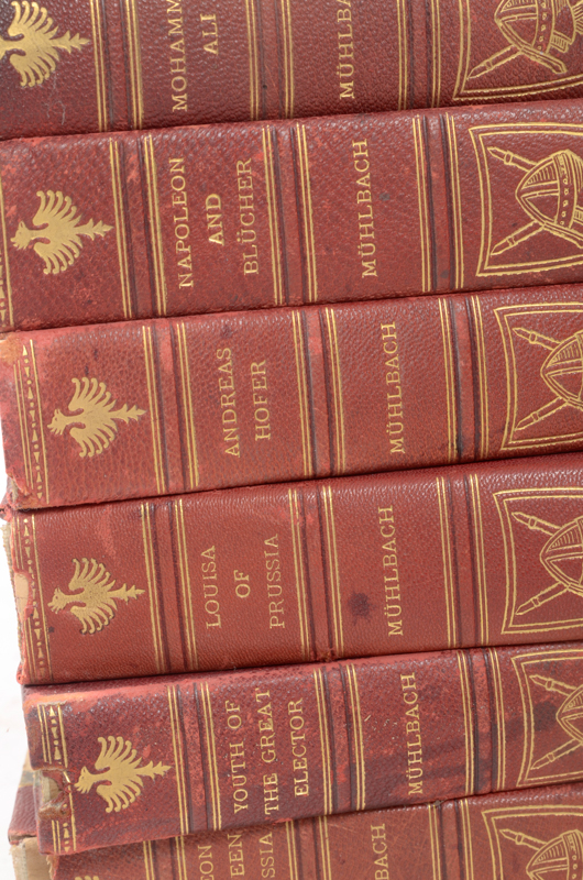 1899-1900 Sixteen Volume Set of Luise Mühlbach Historical Fiction Books