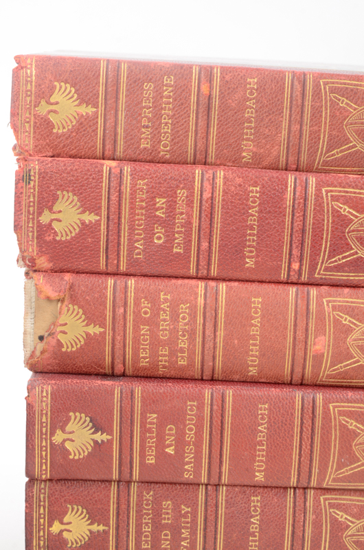 1899-1900 Sixteen Volume Set of Luise Mühlbach Historical Fiction Books