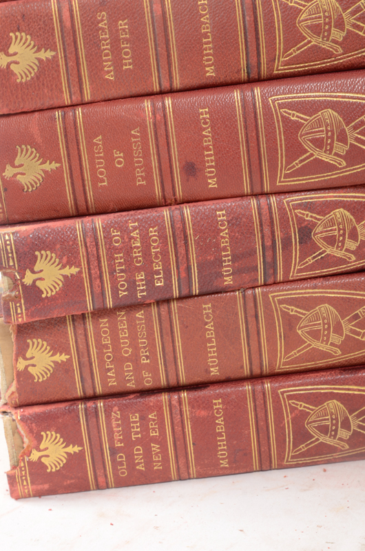 1899-1900 Sixteen Volume Set of Luise Mühlbach Historical Fiction Books
