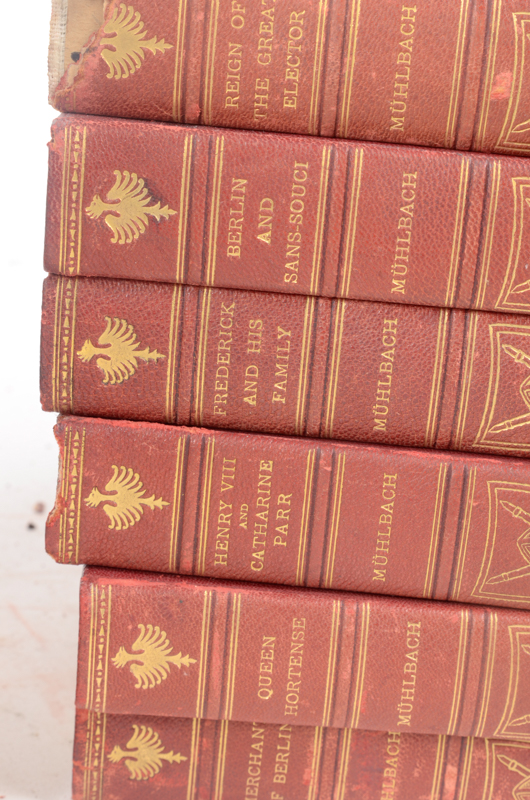 1899-1900 Sixteen Volume Set of Luise Mühlbach Historical Fiction Books