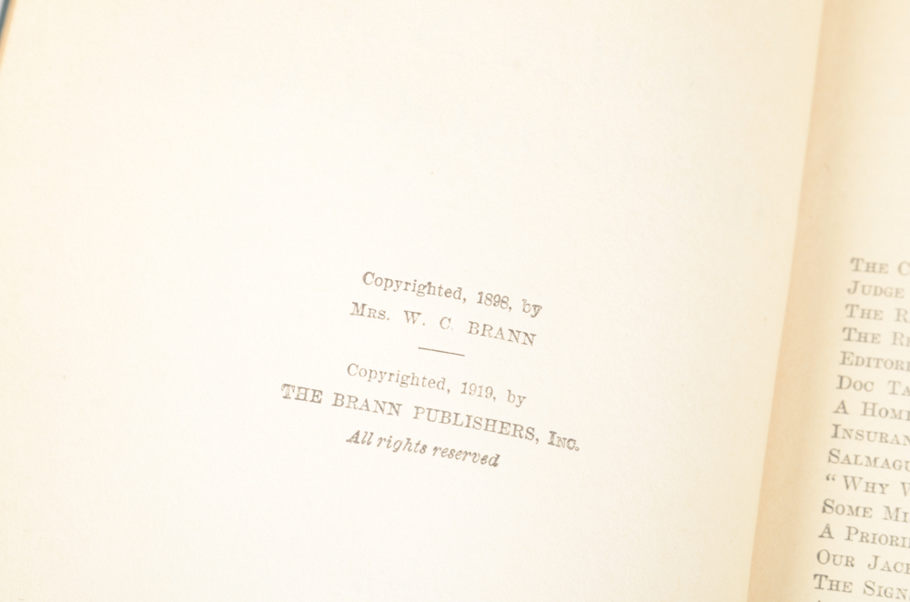 Collection of Works by John L. Stoddard, Honoré De Balzac and William Cowper Brann